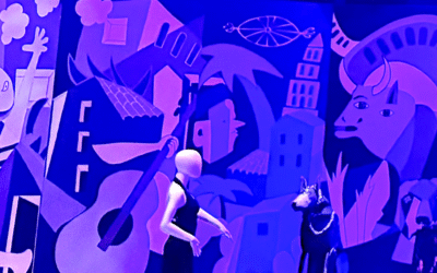 Mel Auberty’s Guernica-Inspired Backdrop for Flamenco Hollywood