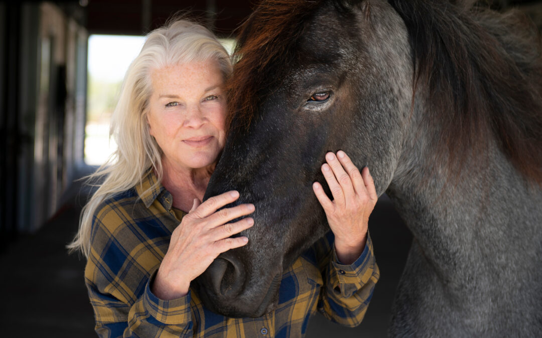 Mel Auberty with horse